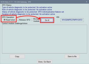 VCDS: What is SFD protection? - VAG Coding